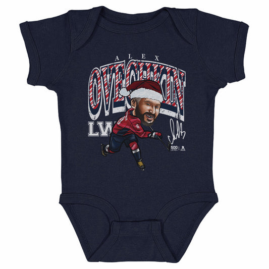 Alex Ovechkin Washington Cartoon Santa Hat WHT