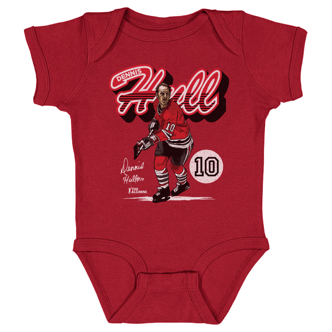 Dennis Hull Chicago Retro Script WHT