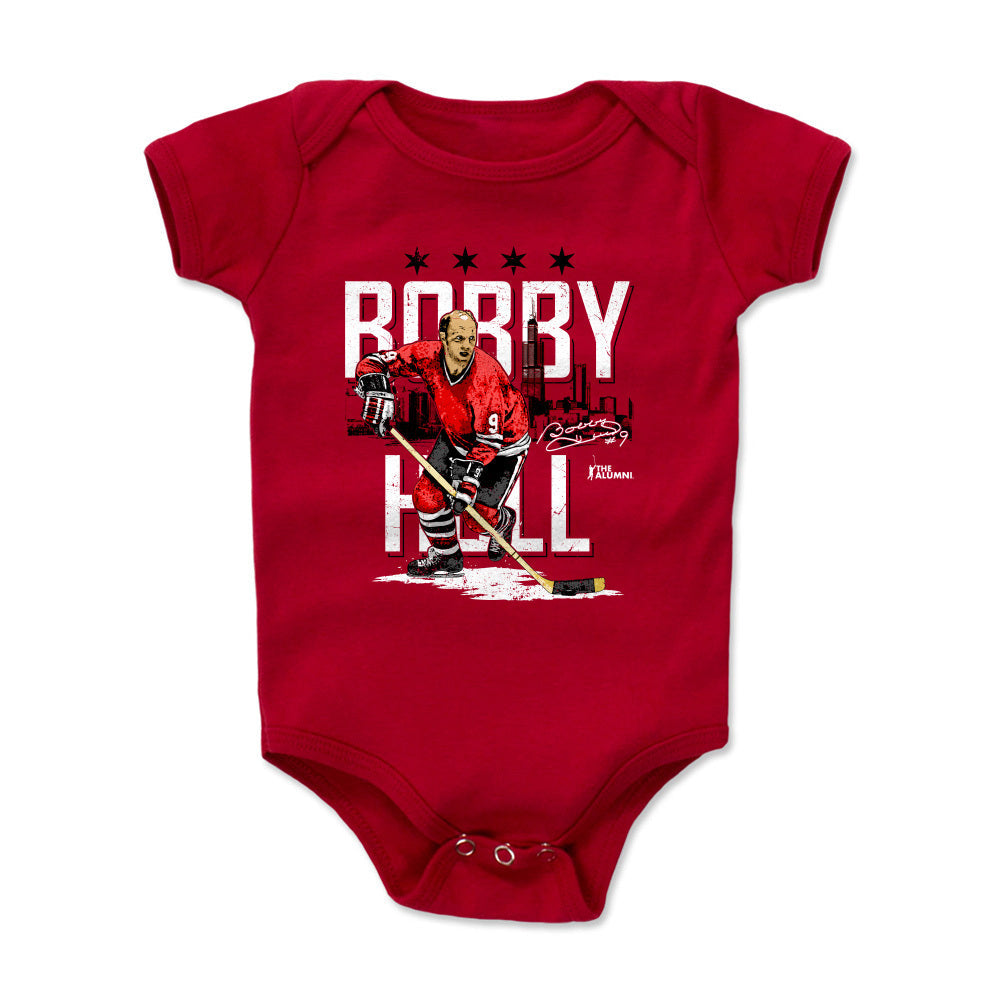 Bobby Hull Chicago Skyline WHT