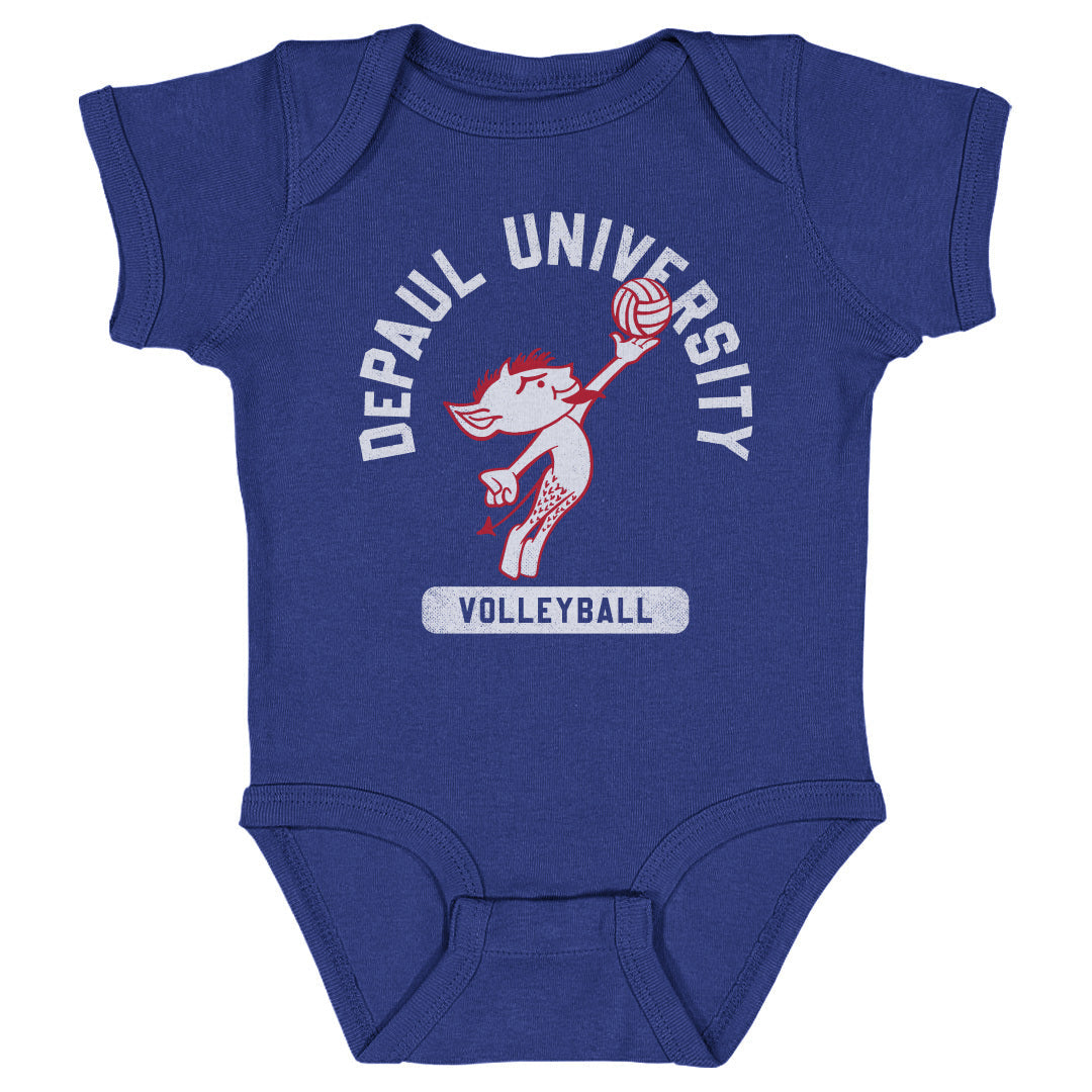 DePaul Blue Demons Billy Volleyball WHT