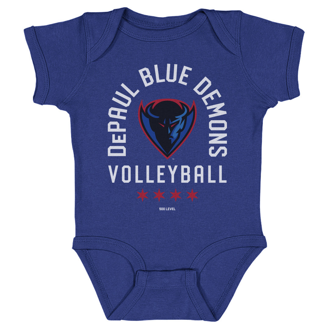 DePaul Blue Demons Volleyball Arc WHT