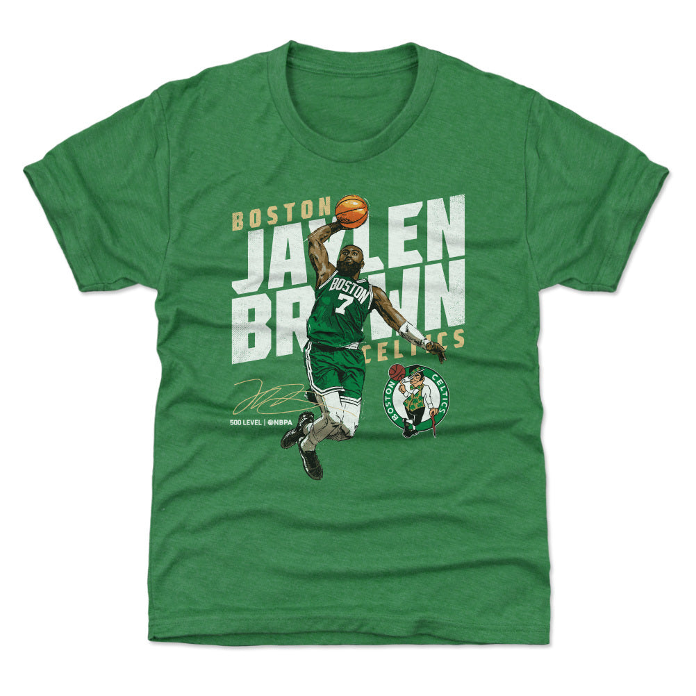 Jaylen Brown Boston Celtics Slant WHT