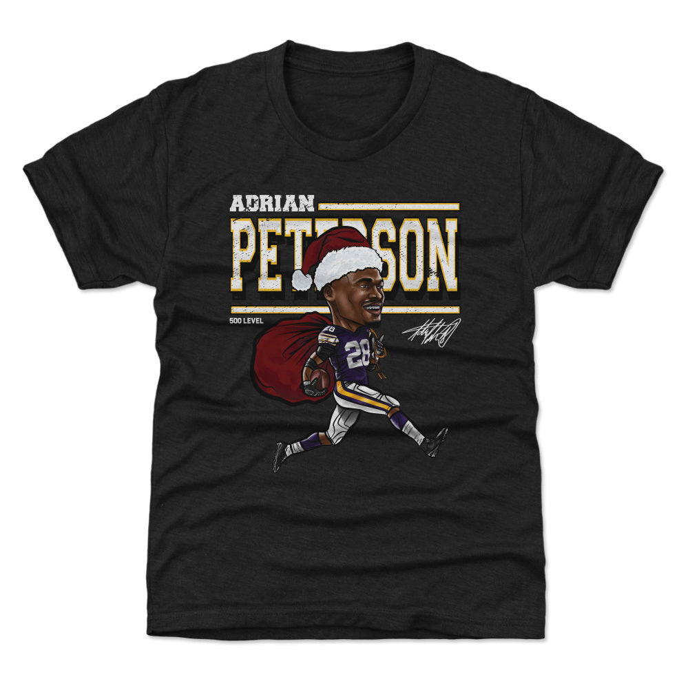 Adrian Peterson Minnesota Cartoon Santa Hat WHT