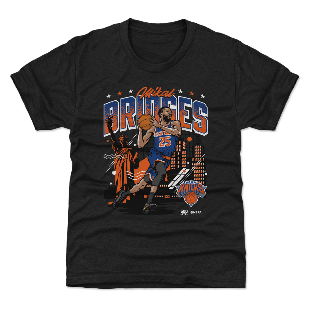 Mikal Bridges New York Knicks Skyline WHT