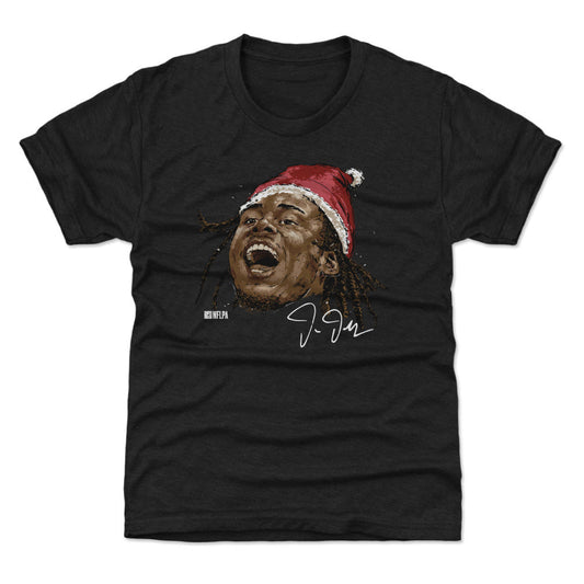 Justin Jefferson Minnesota Portrait Santa Hat WHT