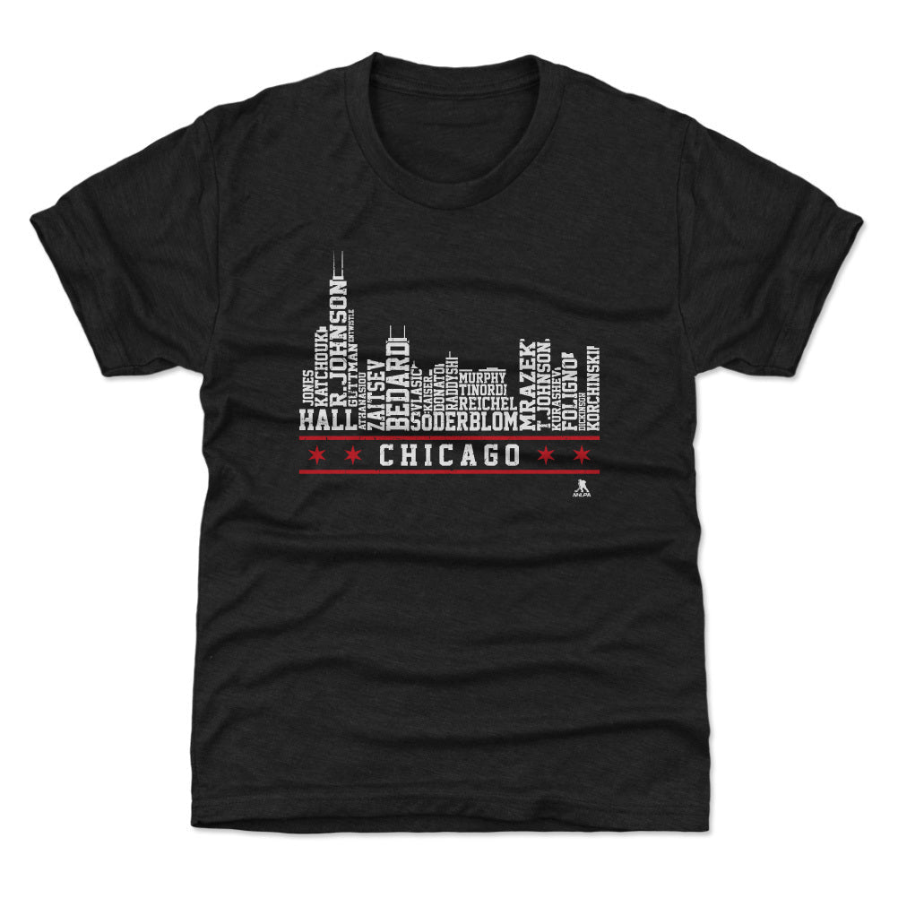 Chicago Hockey Roster Skyline 23 WHT