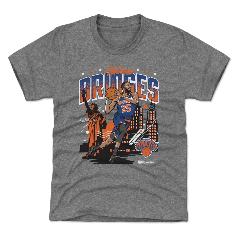 Mikal Bridges New York Knicks Skyline WHT