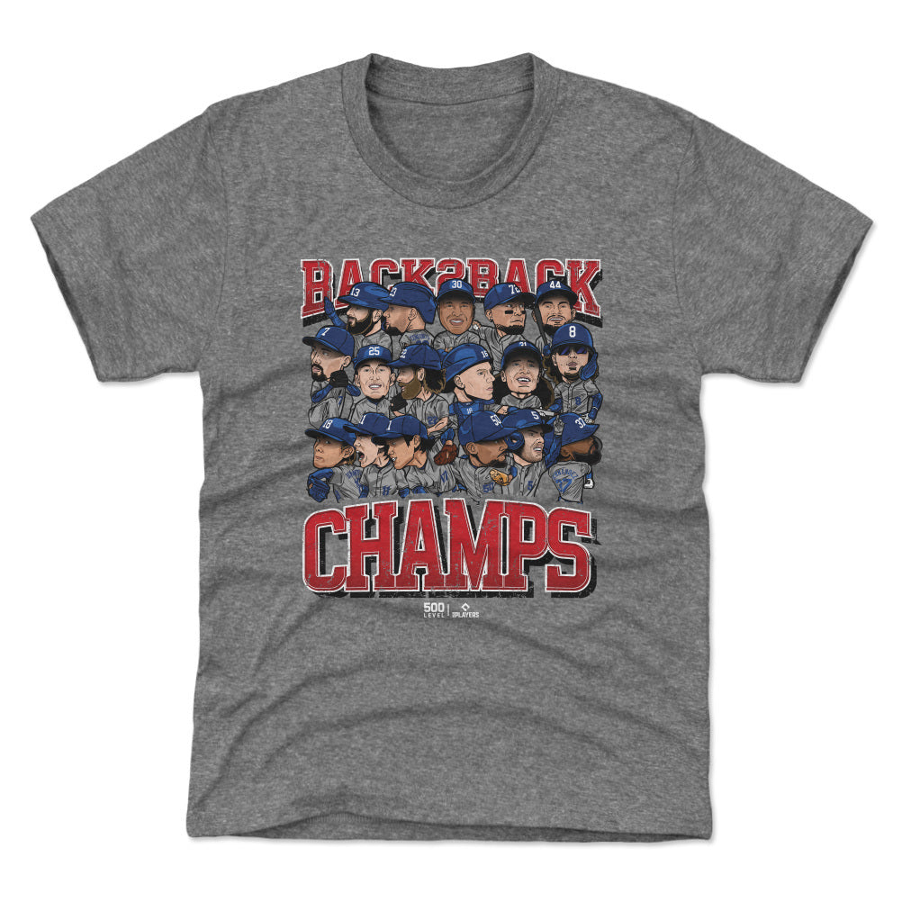 Los Angeles D Baseball Back 2 Back Champs 2025 WHT