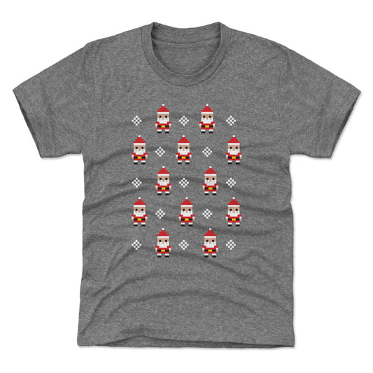 Christmas 8-bit Santas WHT