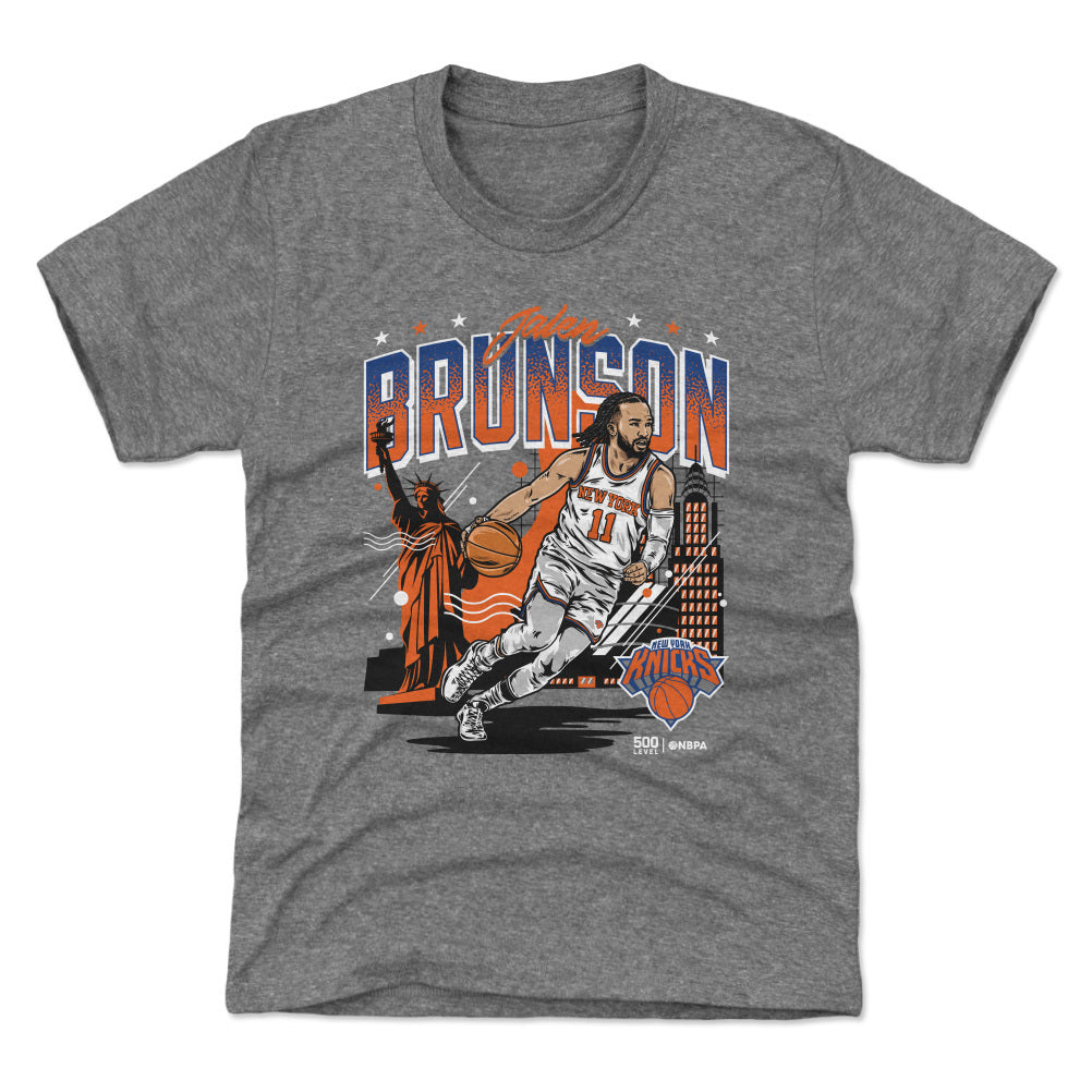 Jalen Brunson New York Knicks Skyline WHT