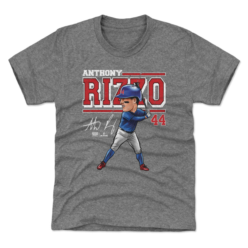 Anthony Rizzo Chicago C Cartoon WHT