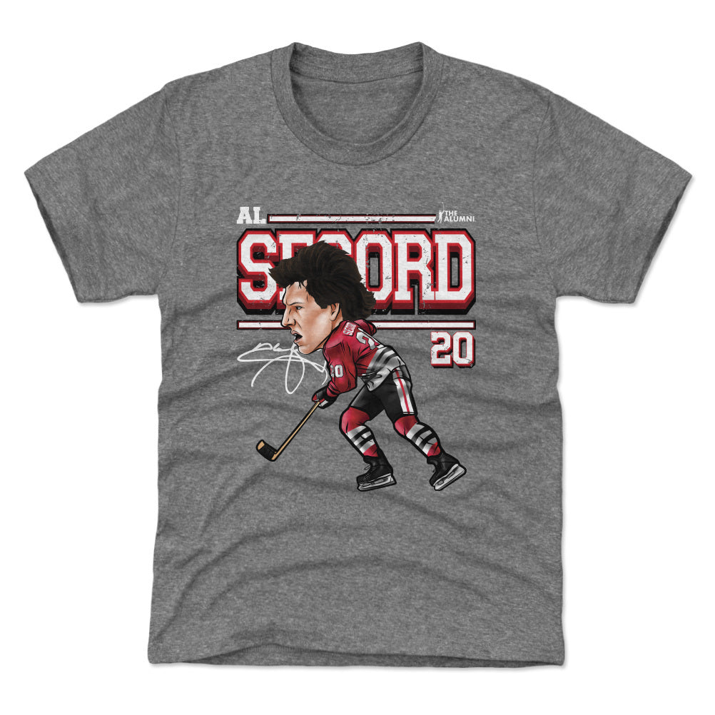 Al Secord Chicago Cartoon WHT