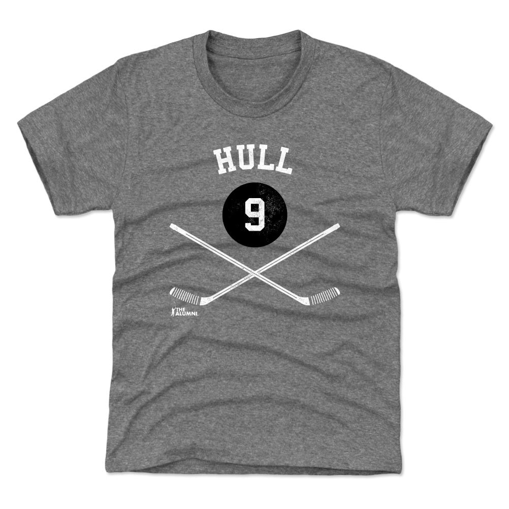 Bobby Hull Chicago 9 Sticks WHT