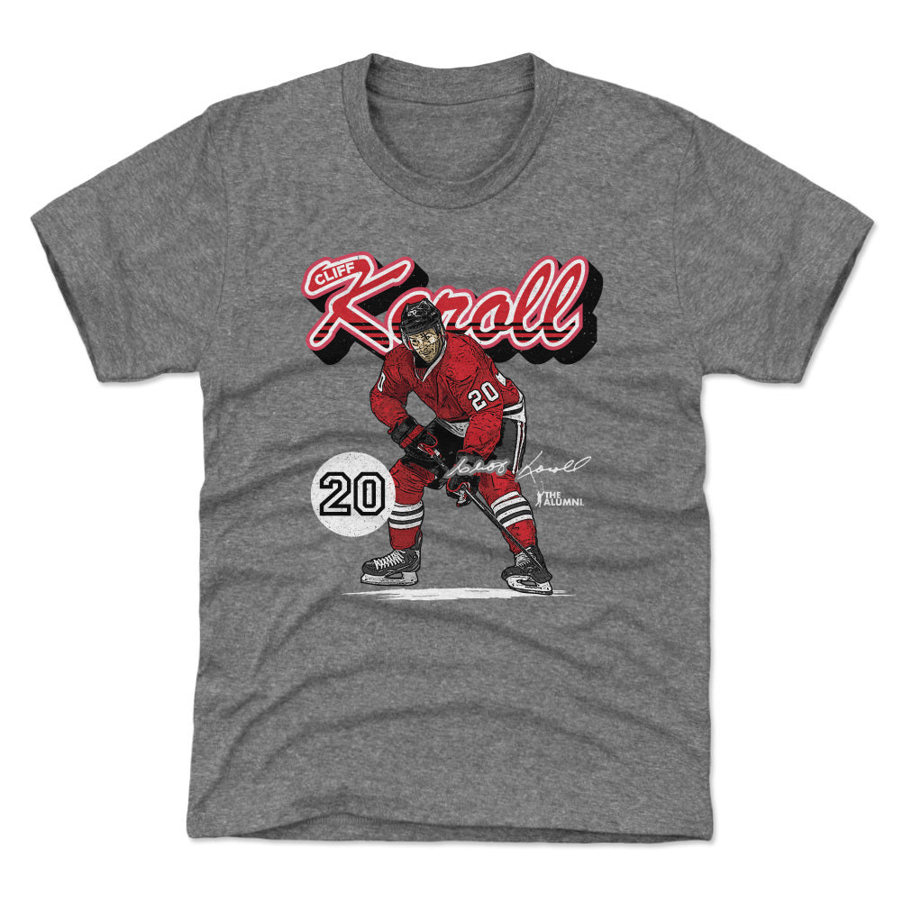 Cliff Koroll Chicago Retro Script WHT