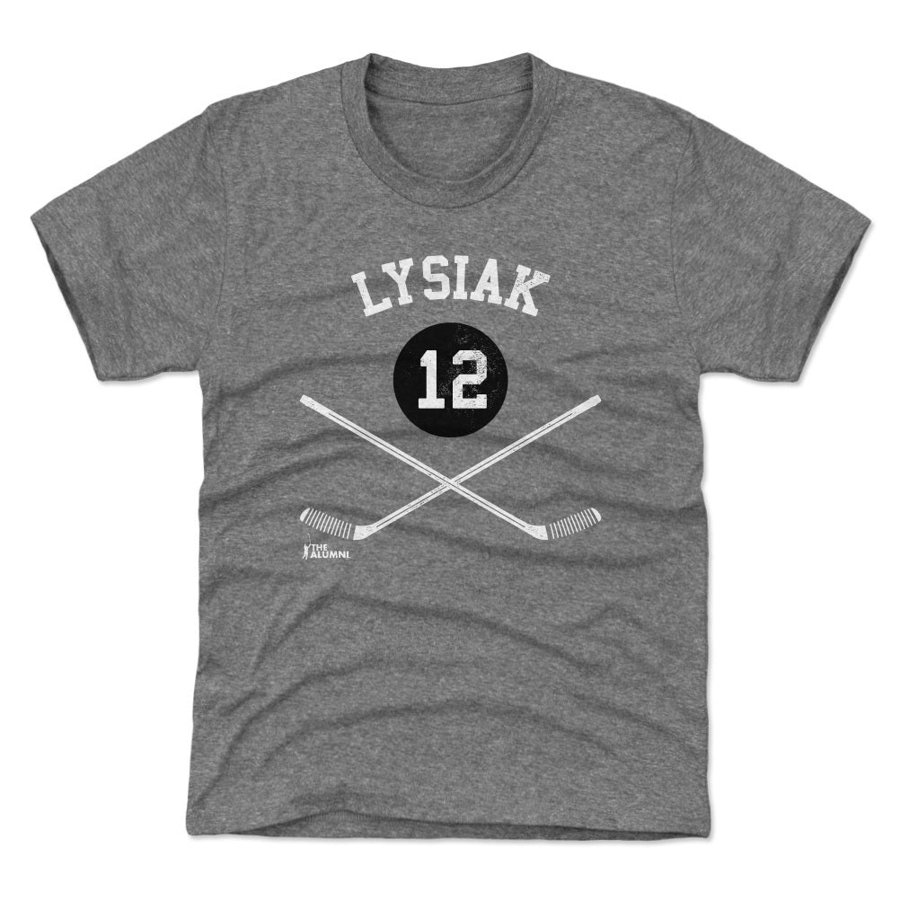 Tom Lysiak Chicago 12 Sticks WHT