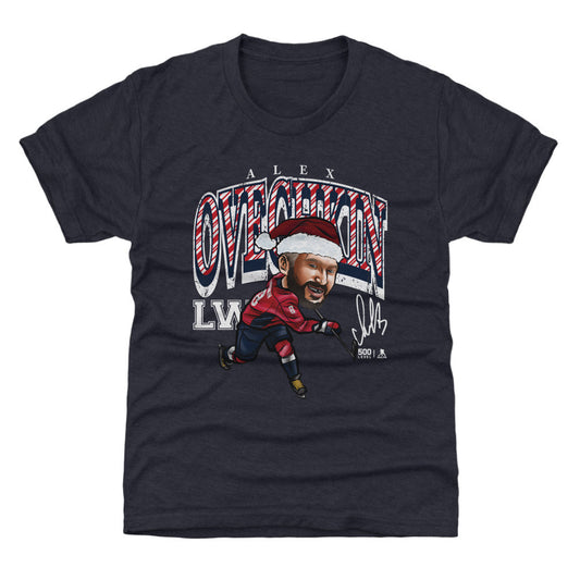 Alex Ovechkin Washington Cartoon Santa Hat WHT