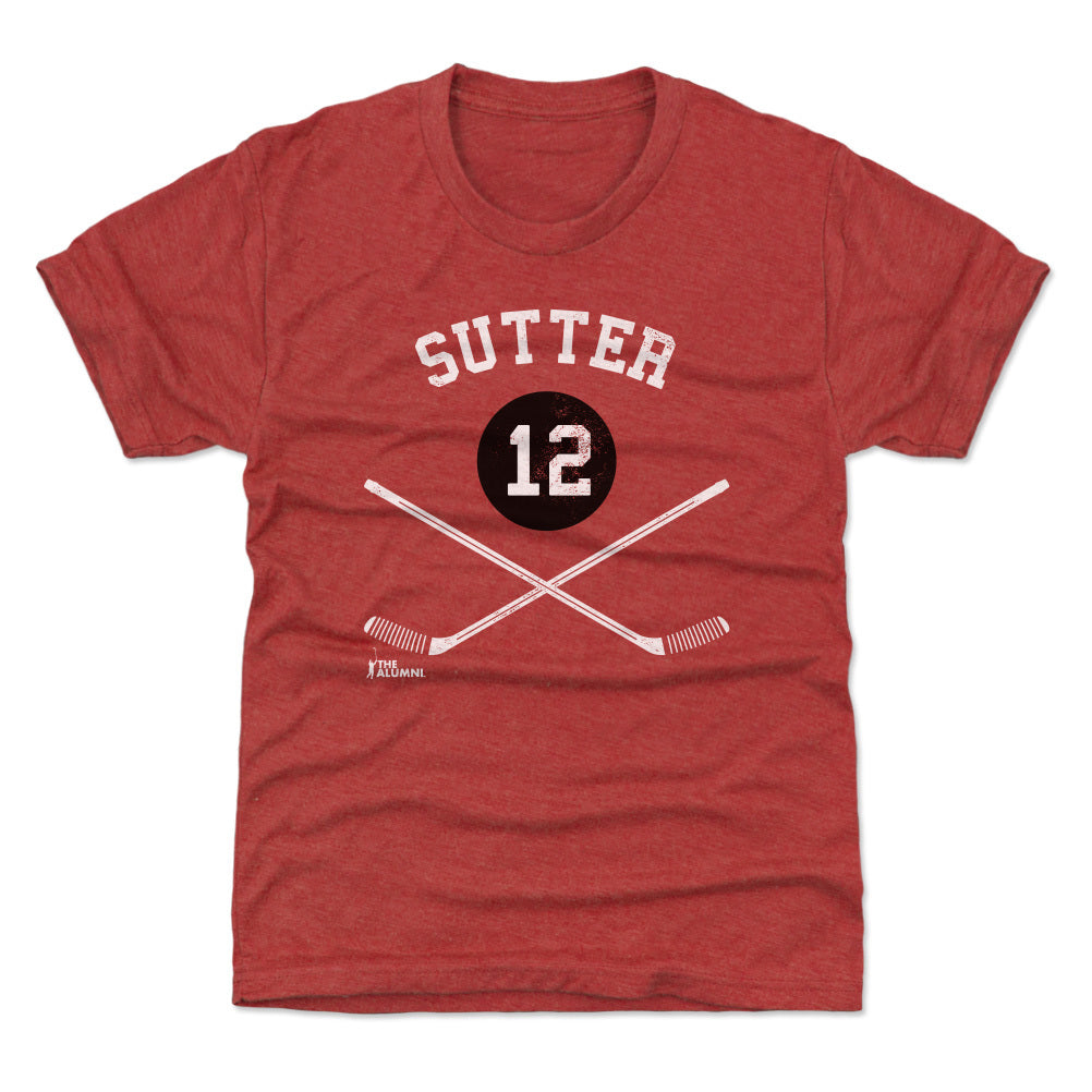Brent Sutter Chicago 12 Sticks WHT