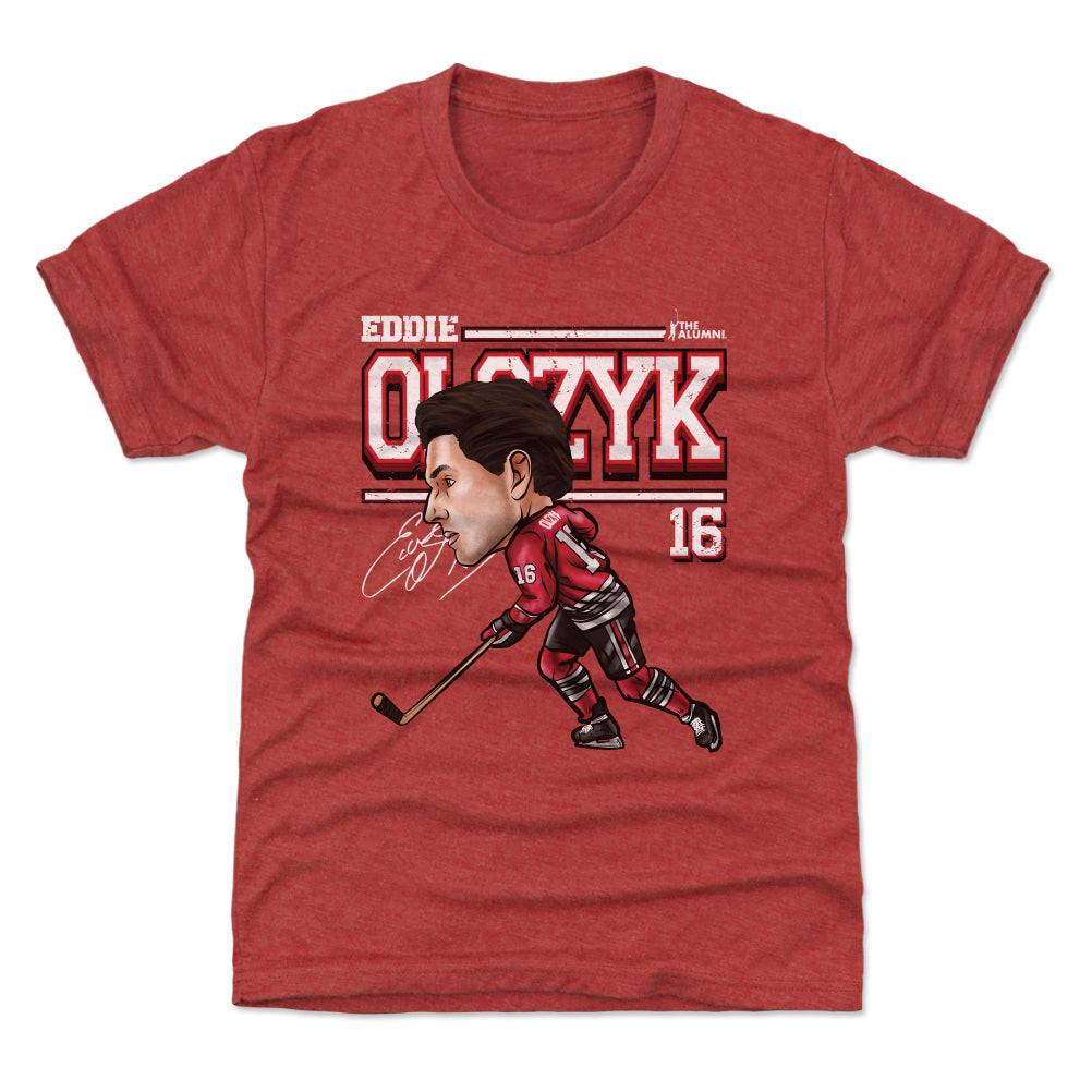 Eddie Olczyk Chicago Cartoon WHT