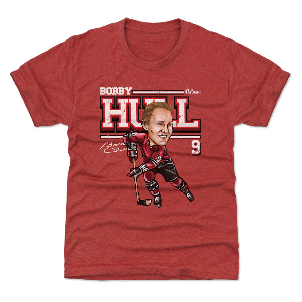 Bobby Hull Chicago Cartoon WHT