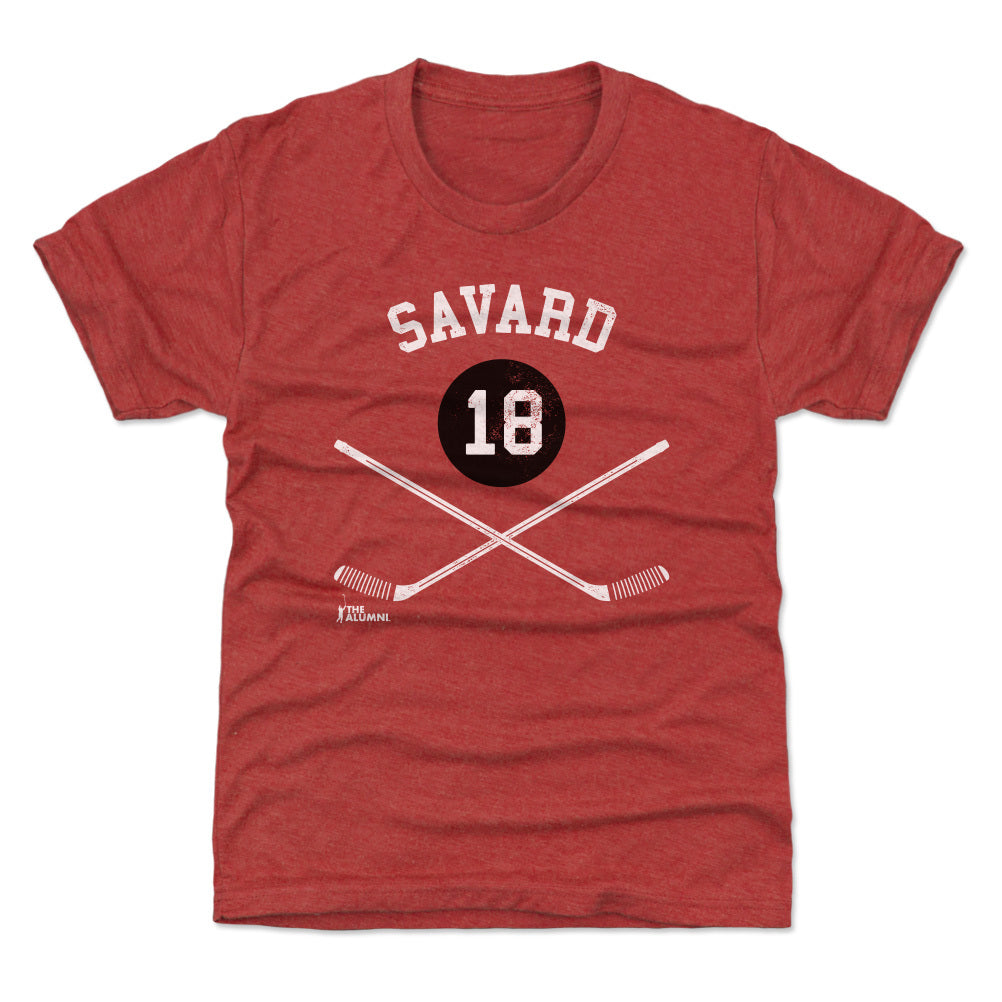 Denis Savard Chicago 18 Sticks WHT