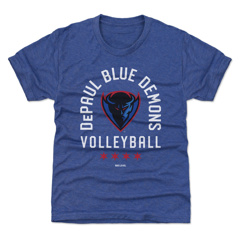 DePaul Blue Demons Volleyball Arc WHT