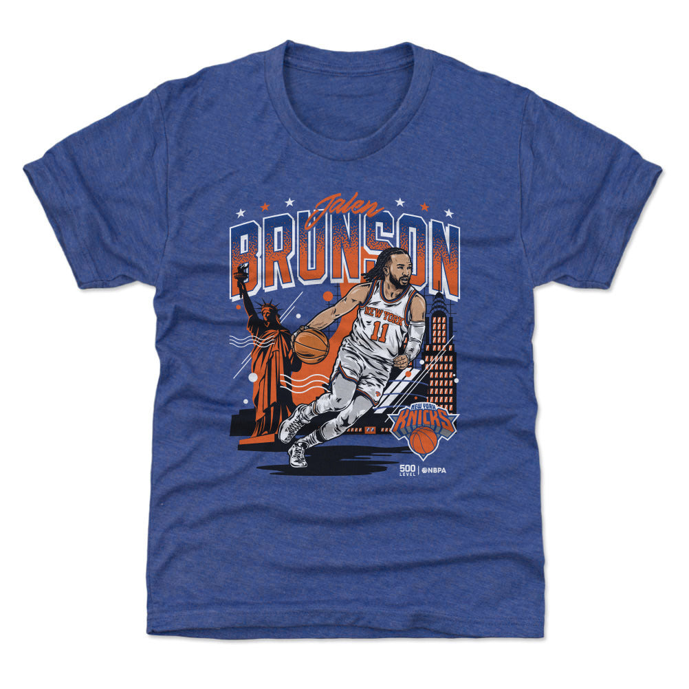 Jalen Brunson New York Knicks Skyline WHT