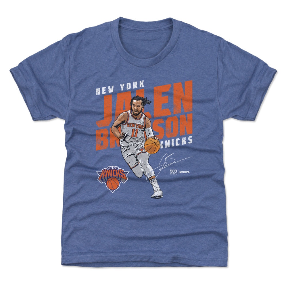 Jalen Brunson New York Knicks Slant WHT