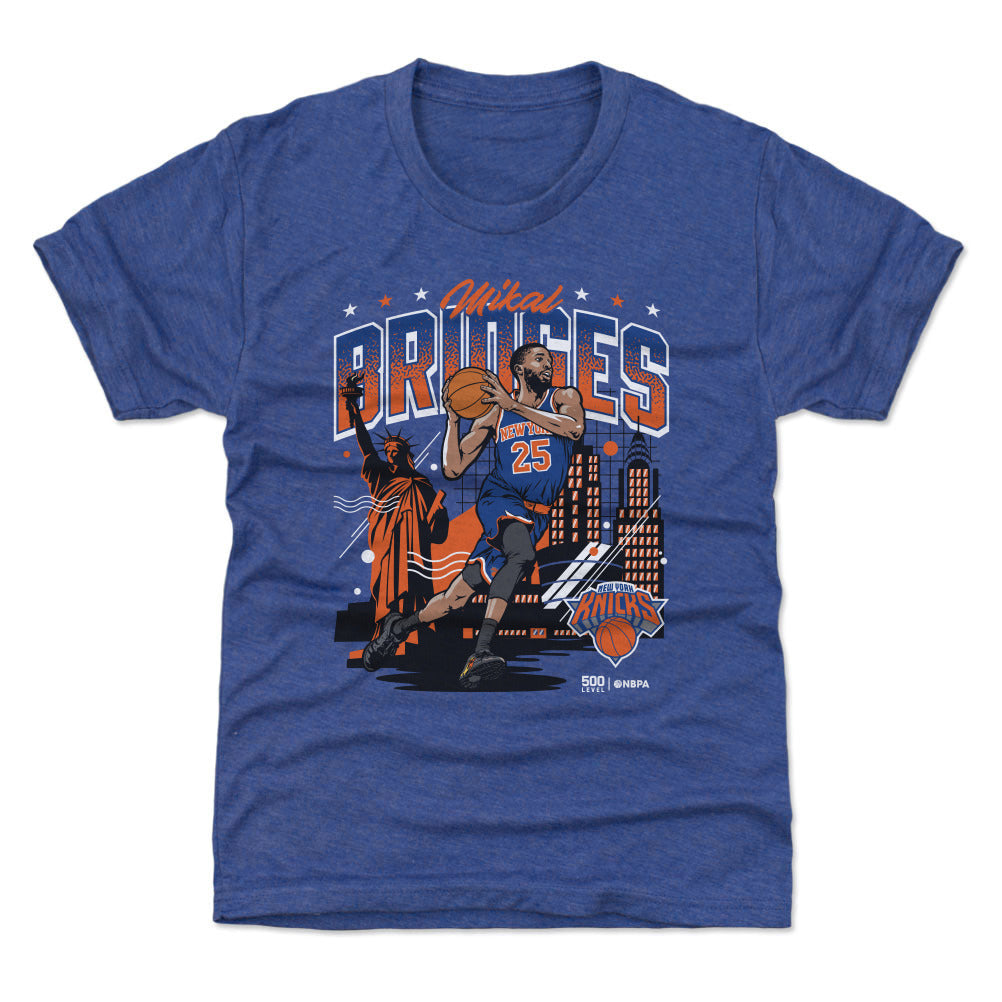 Mikal Bridges New York Knicks Skyline WHT