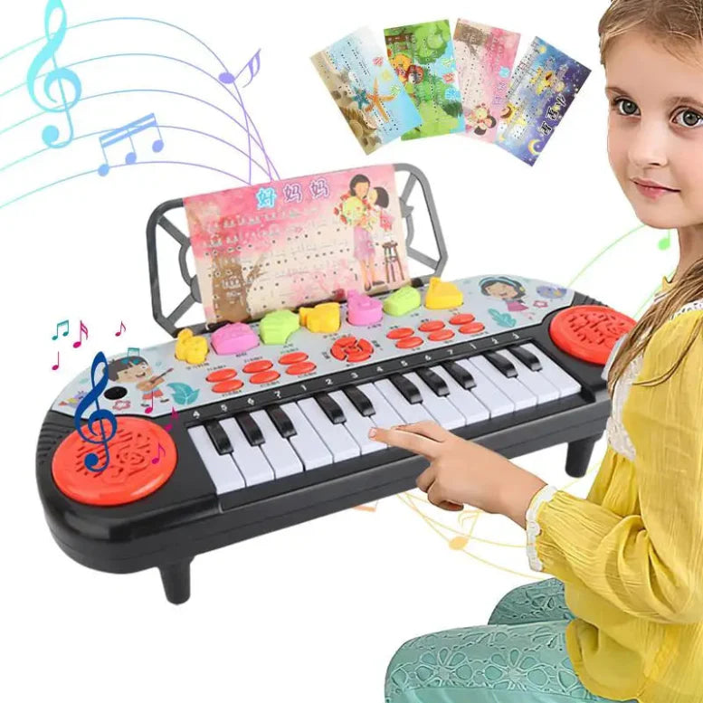 Kids Electric Piano Keyboard – Portable Musical Learning Toy With Fun Sounds & Christmas Gift Magic