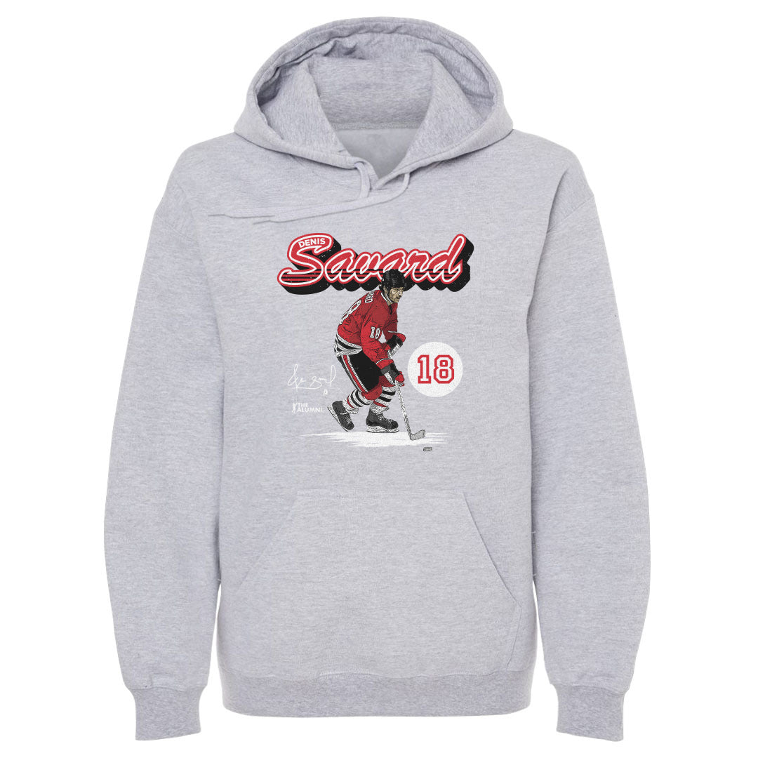 Denis Savard Chicago Retro Script WHT
