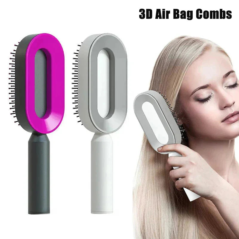 The Reckless Comb: One-Click Clean, Scalp-Slaying Air Cushion Hairbrush for Hardcore Hair Rebels