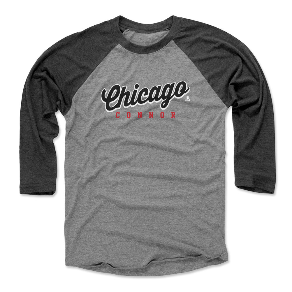 Connor Bedard Chicago Script Connor WHT
