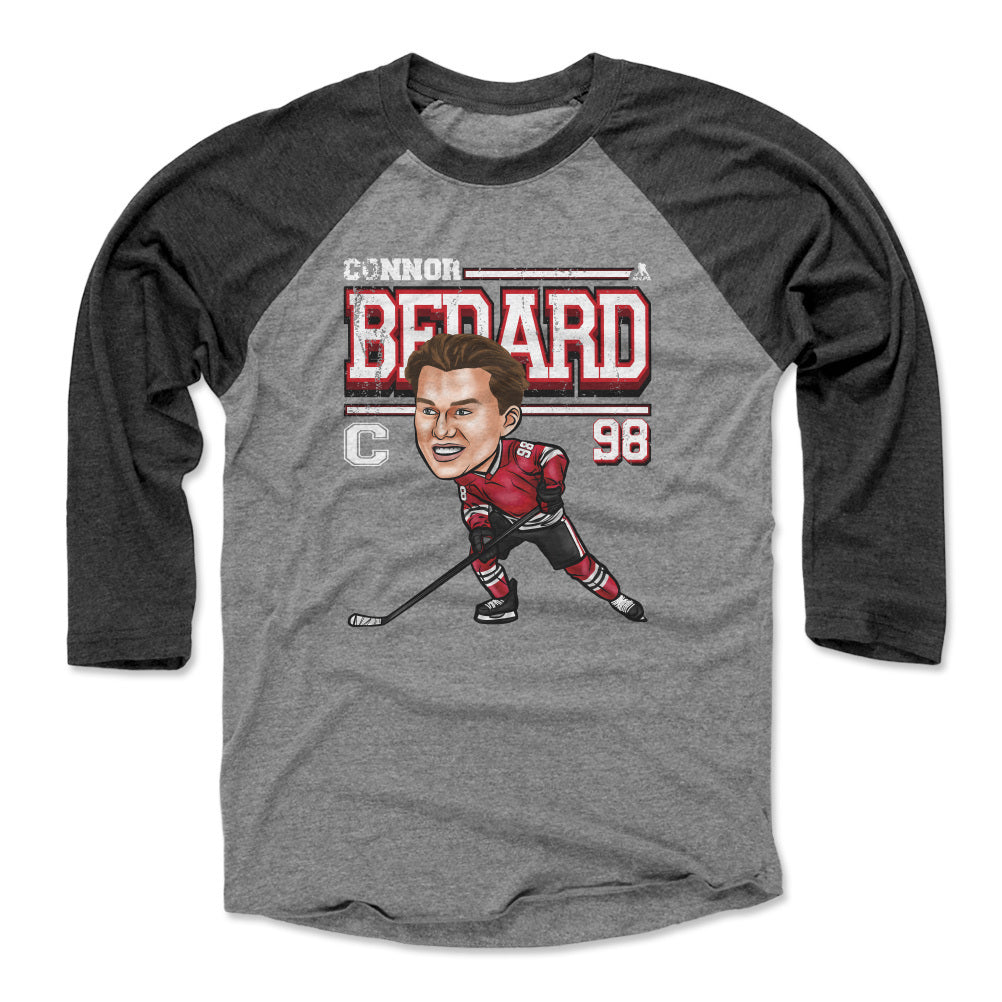 Connor Bedard Chicago Cartoon WHT