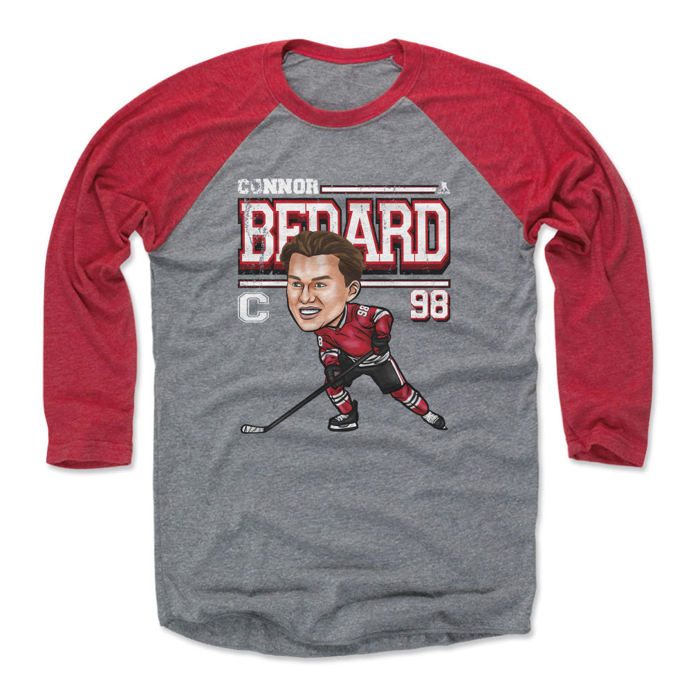 Connor Bedard Chicago Cartoon WHT