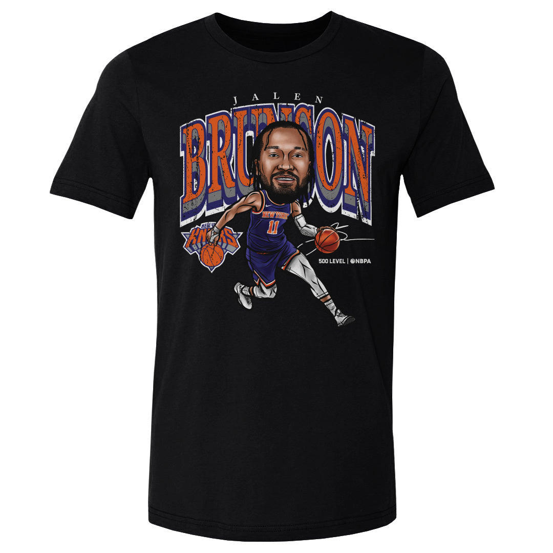 Jalen Brunson New York Knicks Cartoon WHT