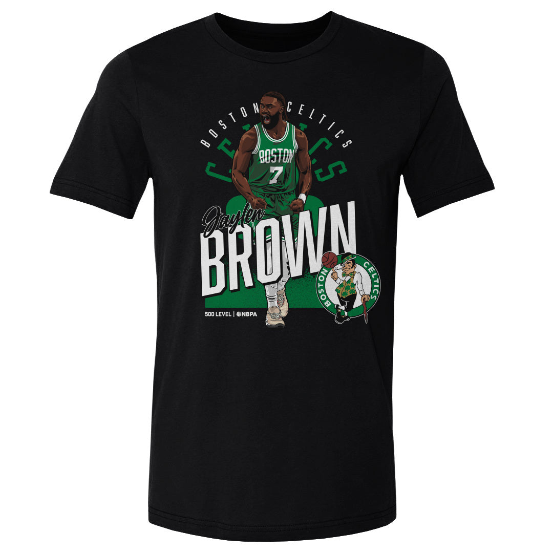 Jaylen Brown Boston Celtics Shield WHT