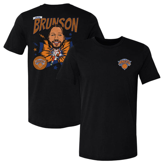 Jalen Brunson New York Knicks Caricature F&B WHT
