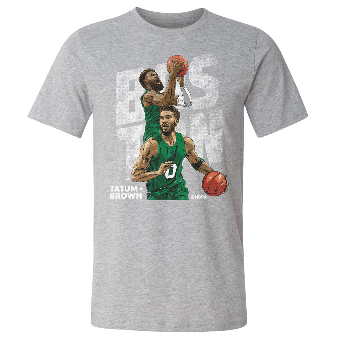 Jayson Tatum & Jaylen Brown Boston Duo WHT