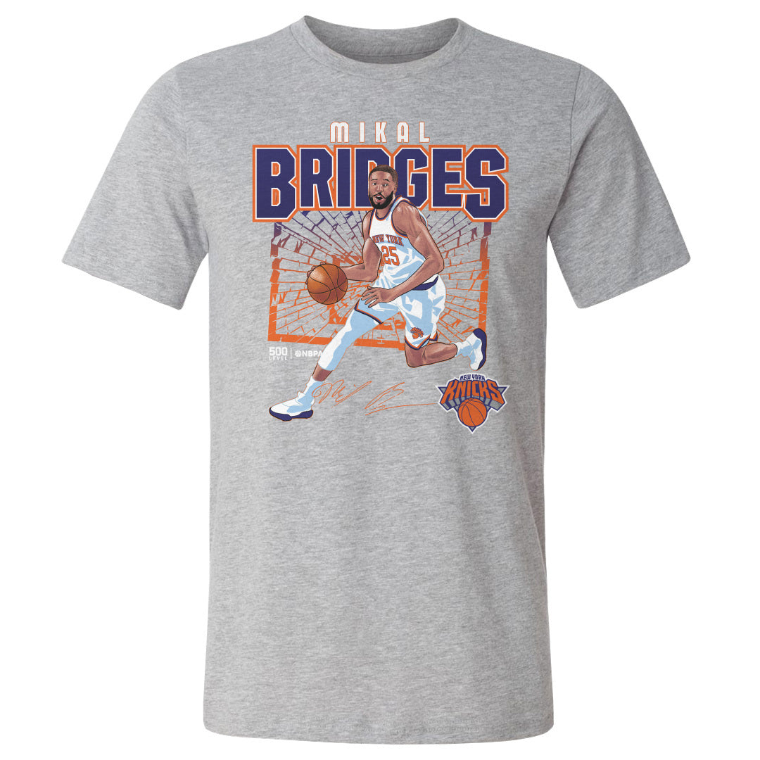 Mikal Bridges New York Knicks Shattered WHT