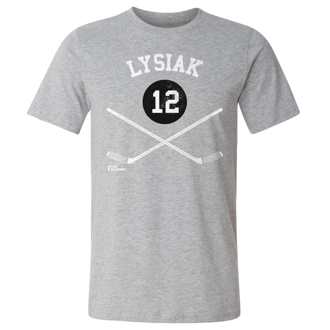 Tom Lysiak Chicago 12 Sticks WHT