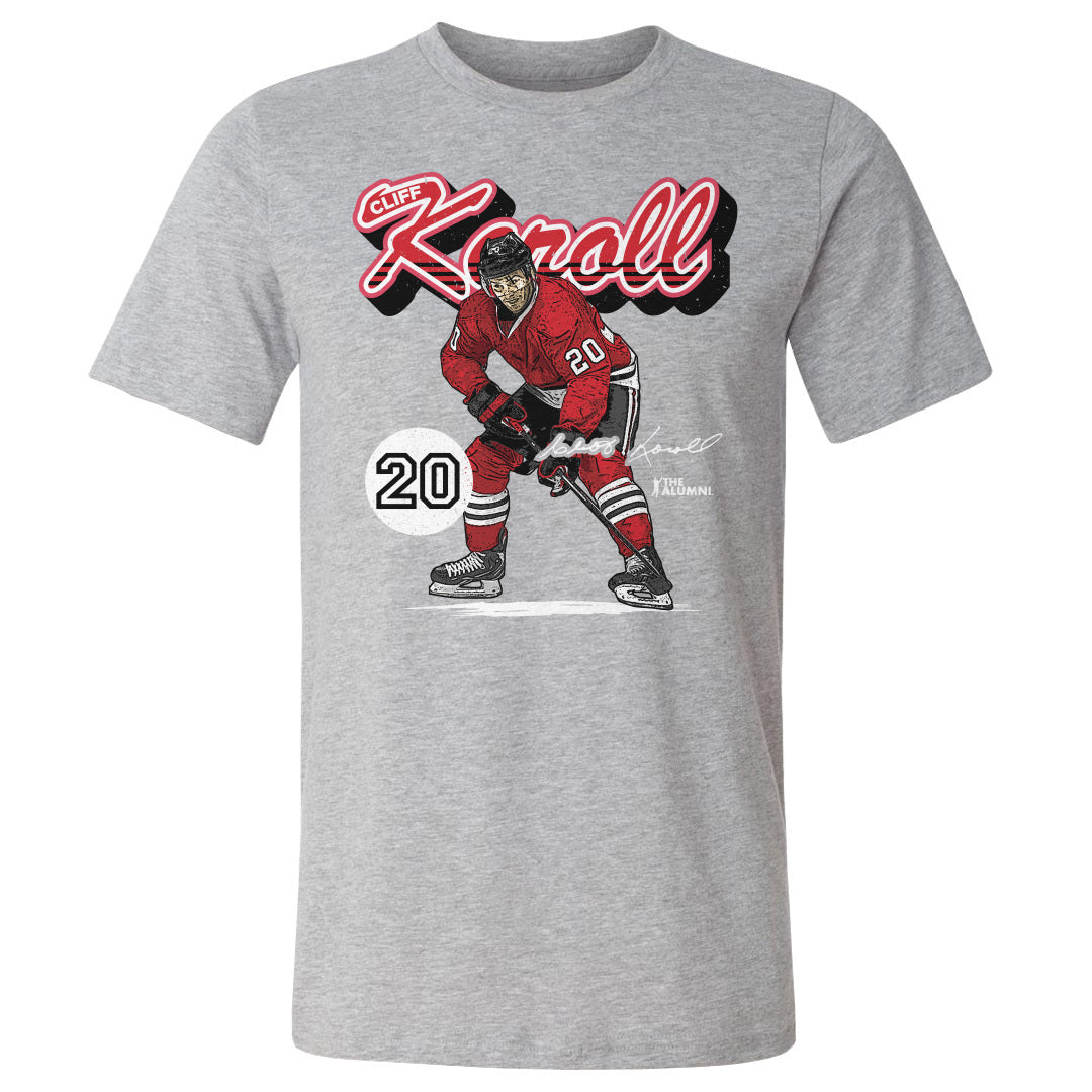 Cliff Koroll Chicago Retro Script WHT