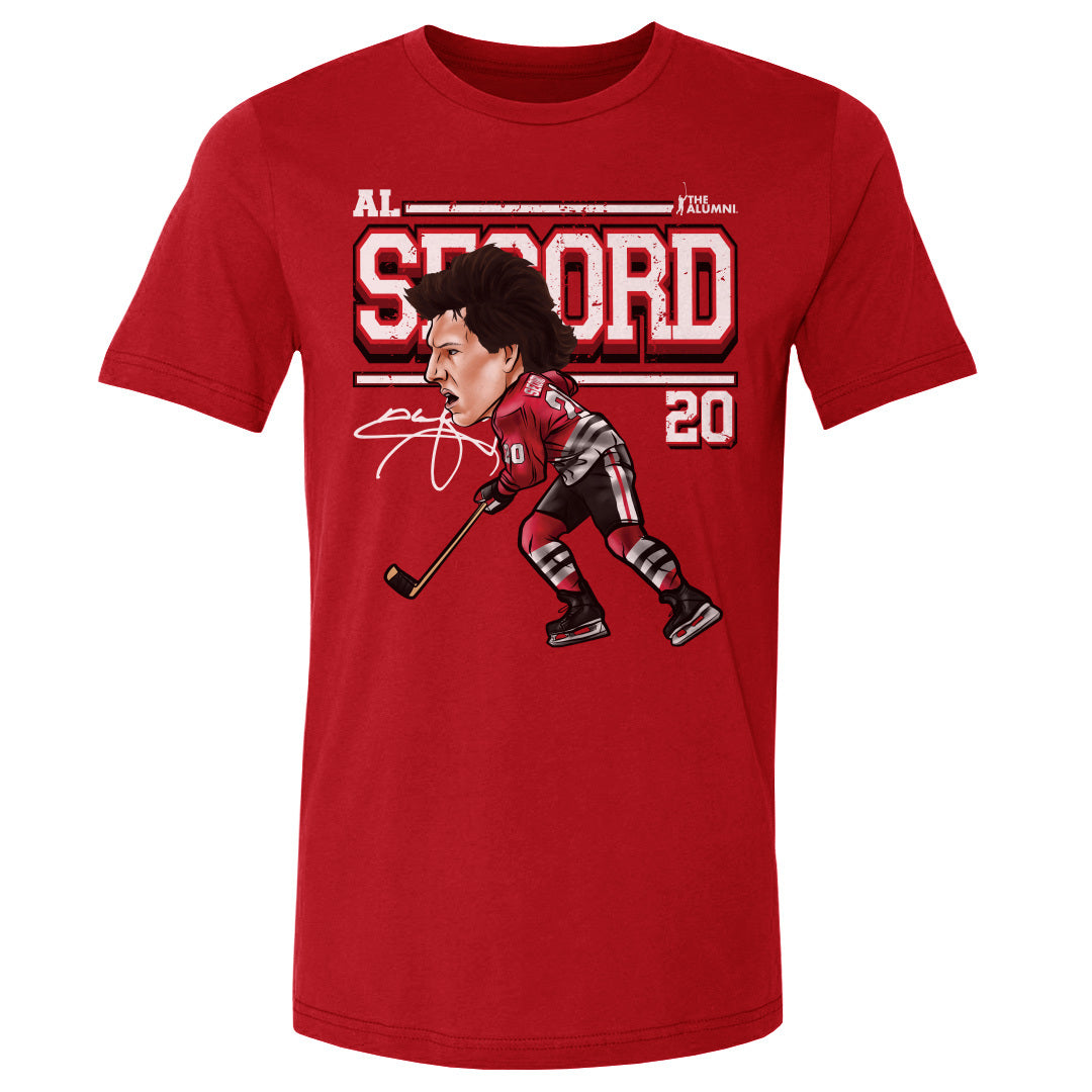 Al Secord Chicago Cartoon WHT