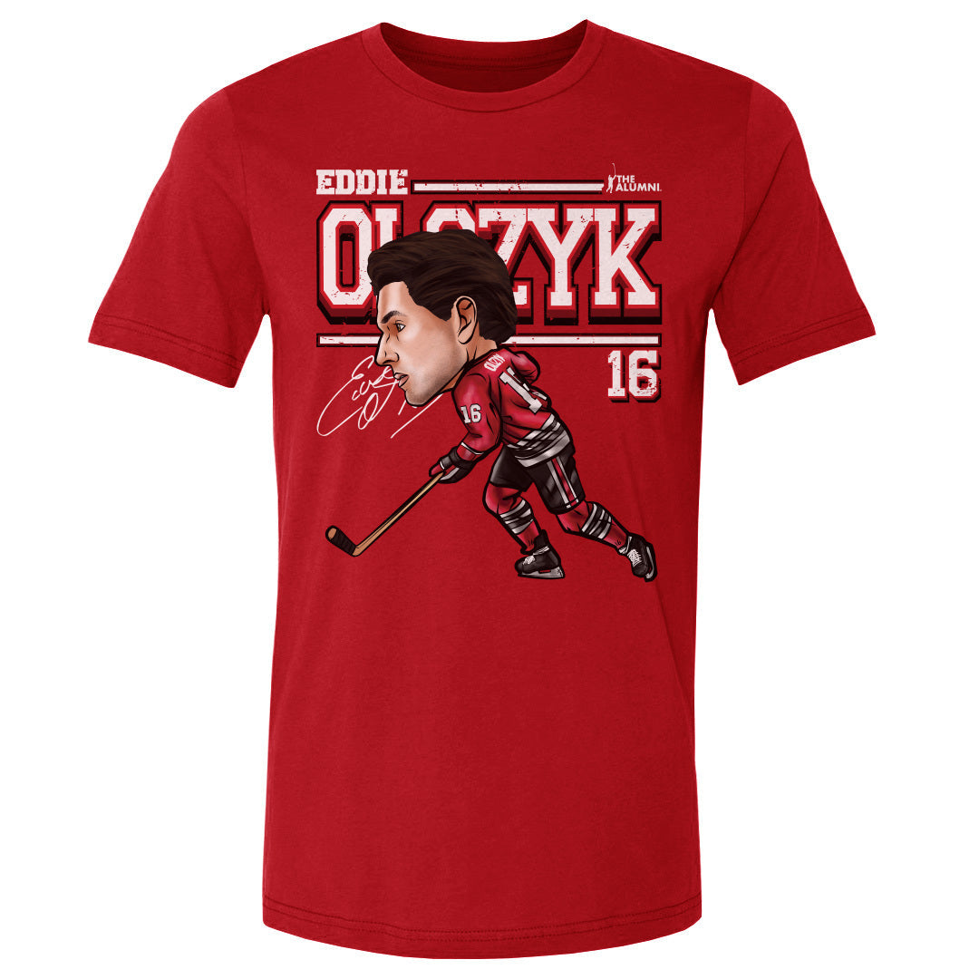Eddie Olczyk Chicago Cartoon WHT