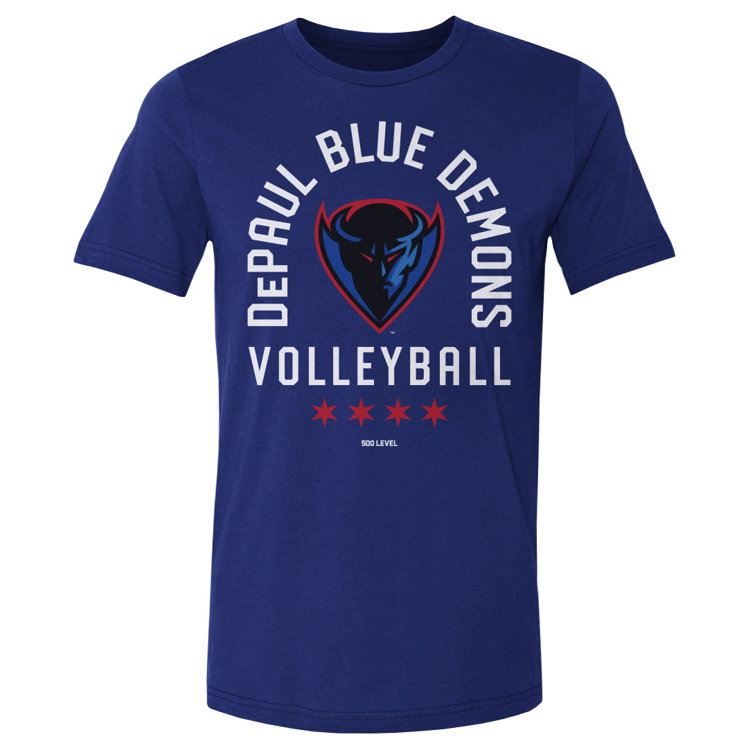 DePaul Blue Demons Volleyball Arc WHT