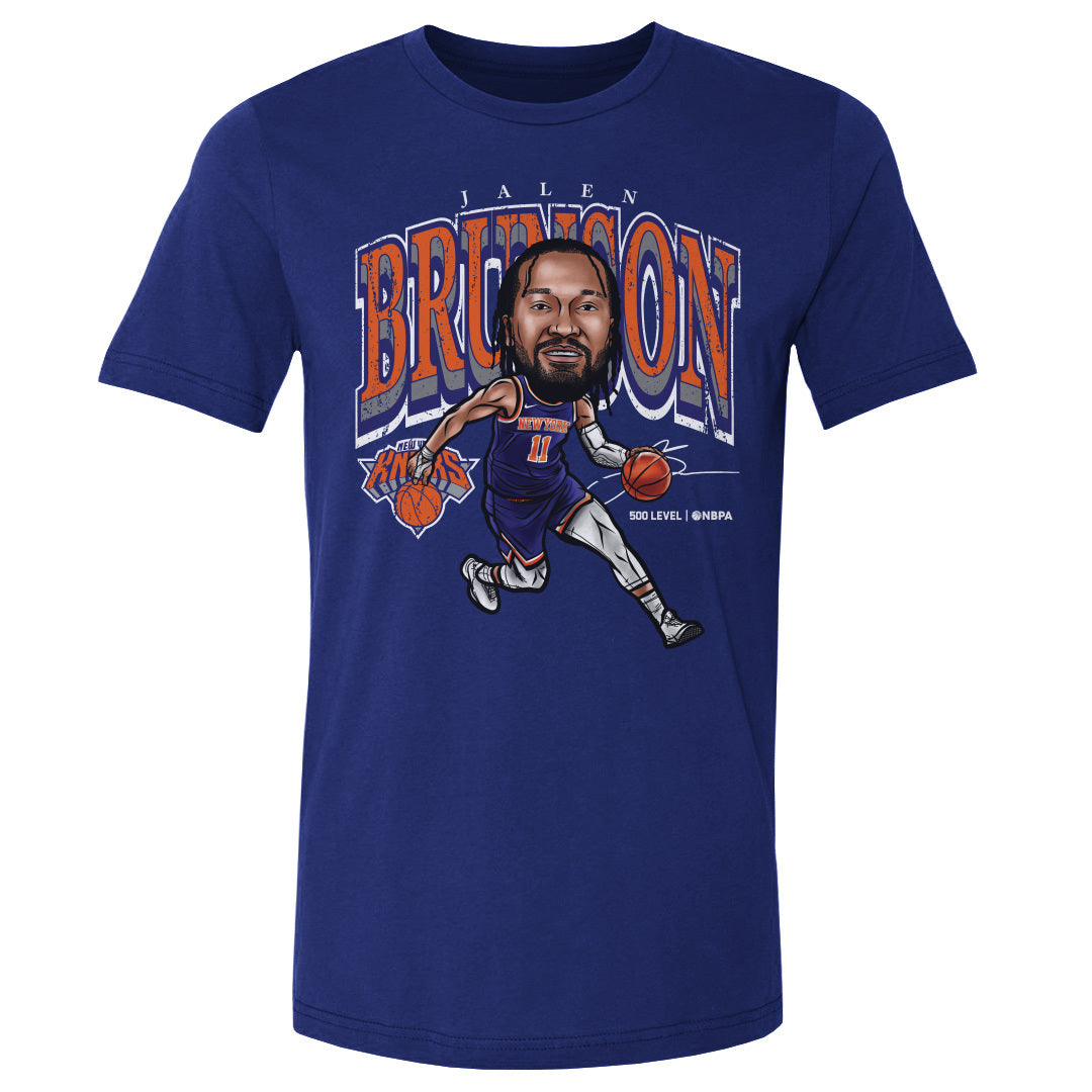 Jalen Brunson New York Knicks Cartoon WHT