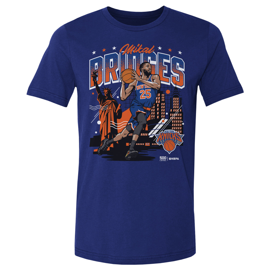 Mikal Bridges New York Knicks Skyline WHT