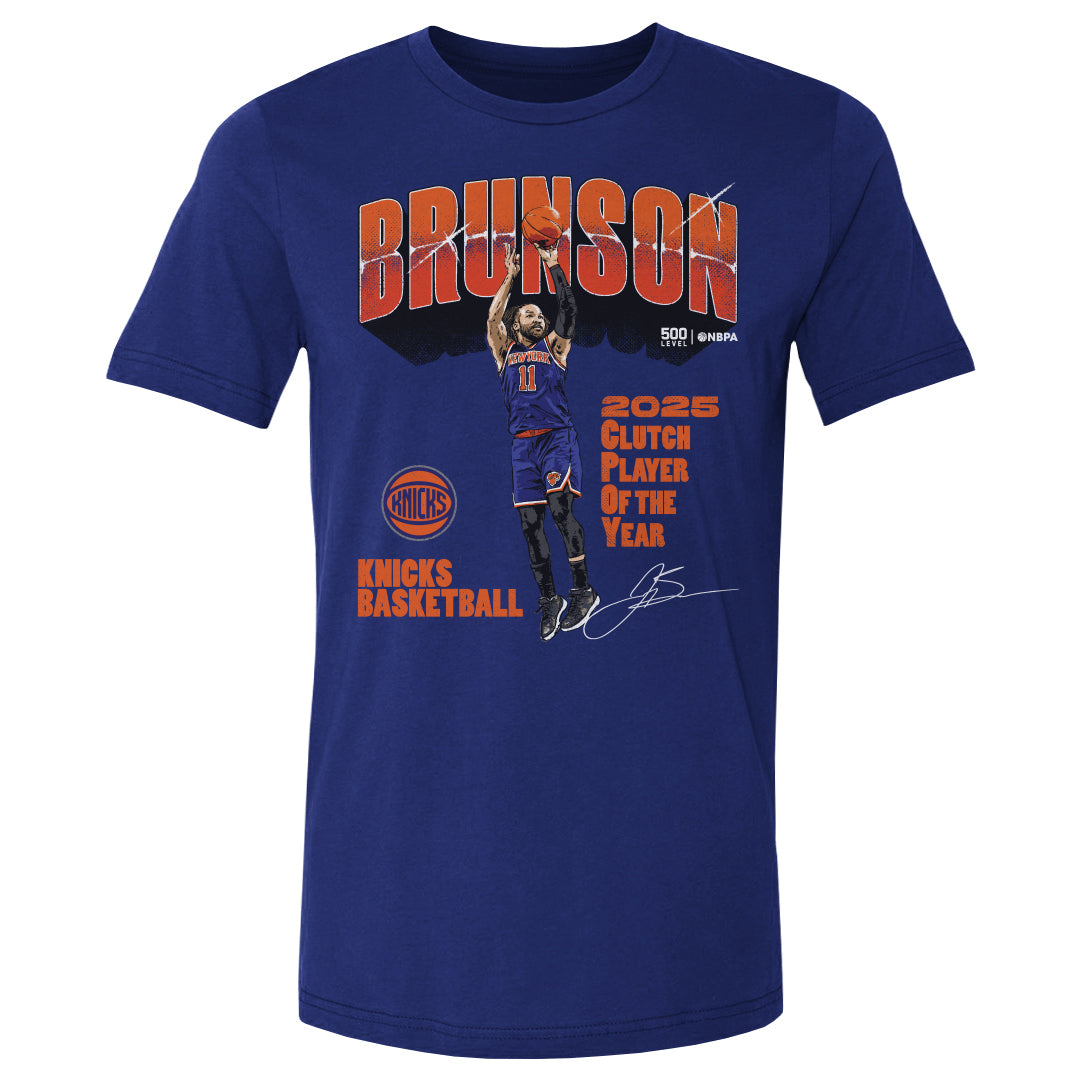 Jalen Brunson New York Knicks 2025 Clutch Player Of The Year WHT