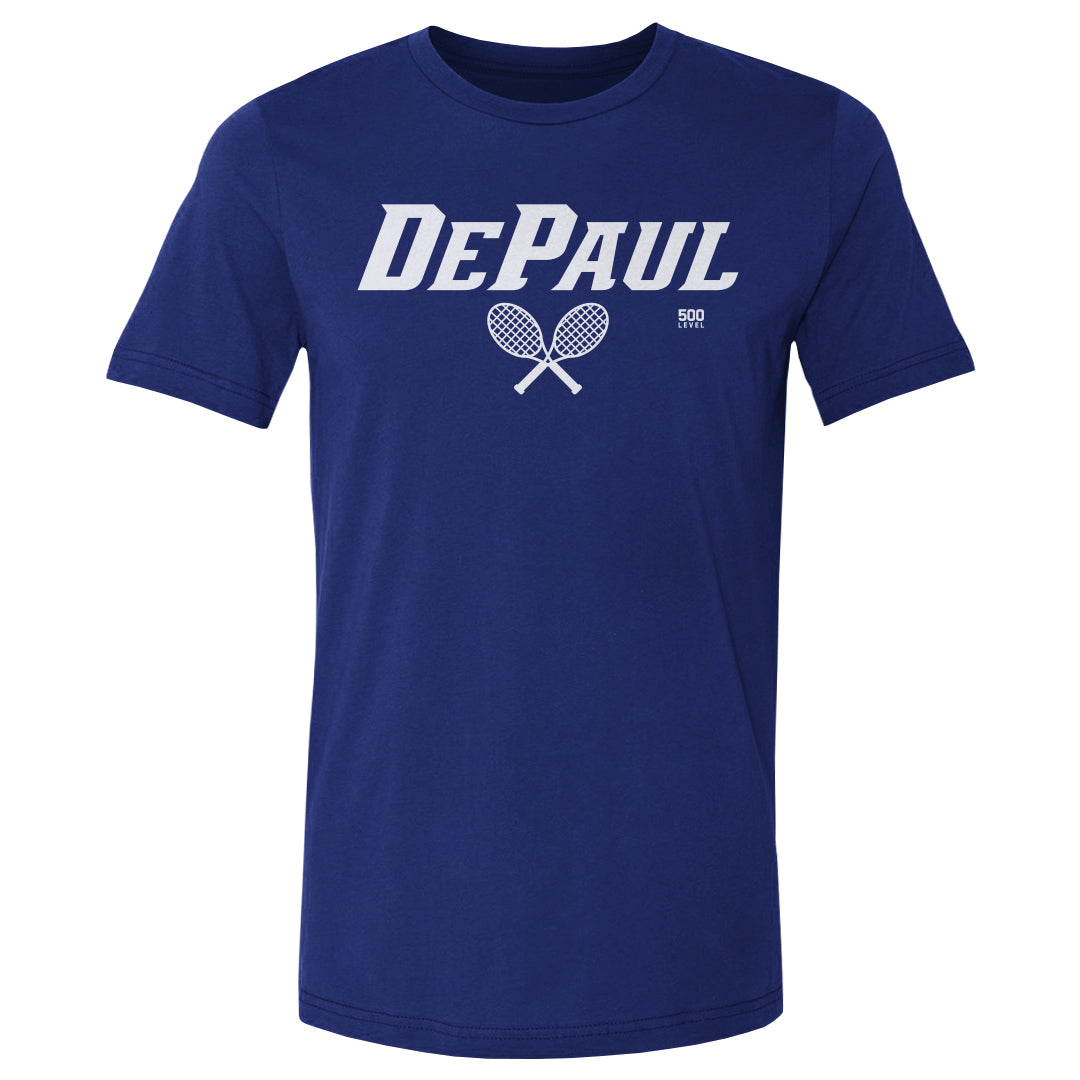 DePaul Blue Demons Tennis Minimalist WHT