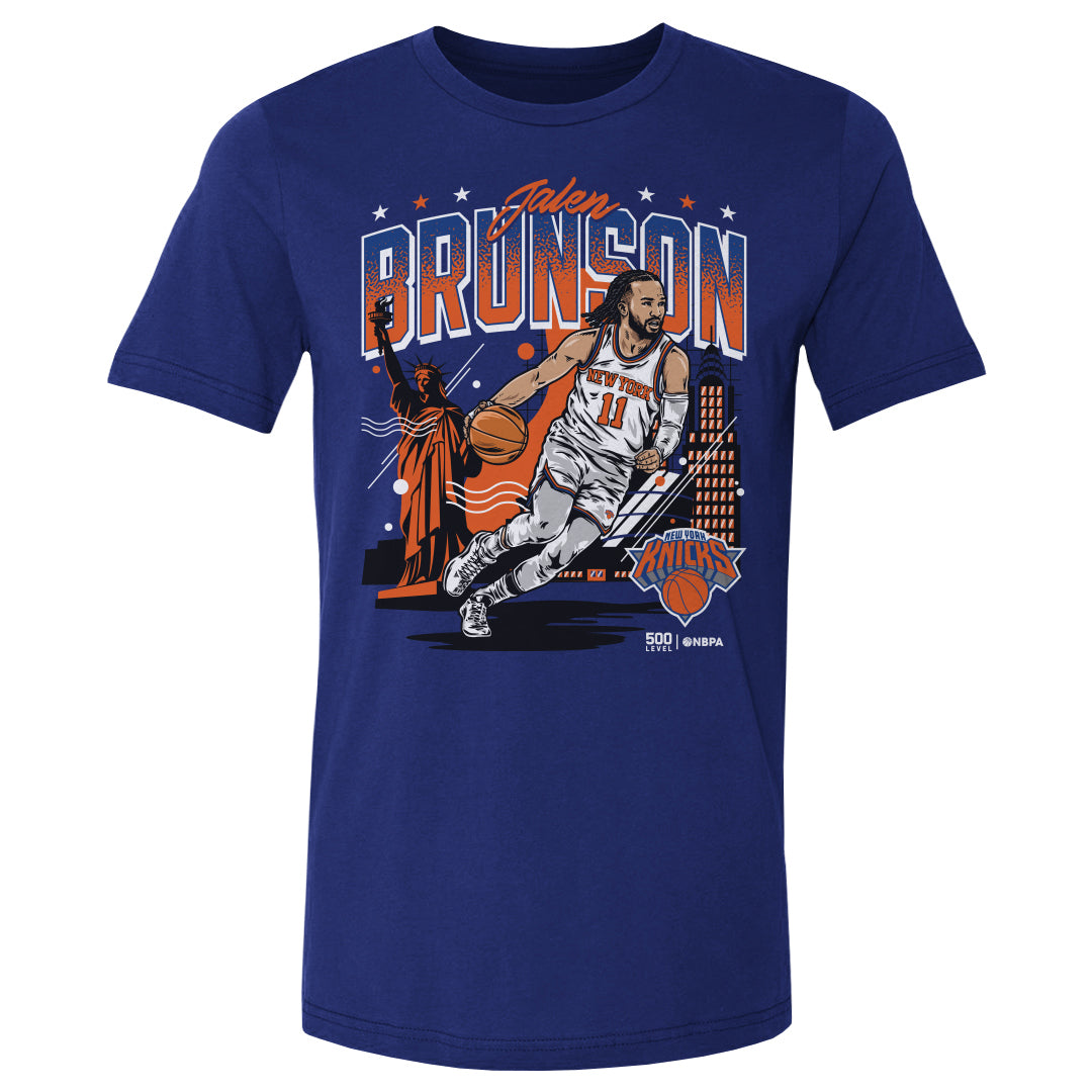 Jalen Brunson New York Knicks Skyline WHT