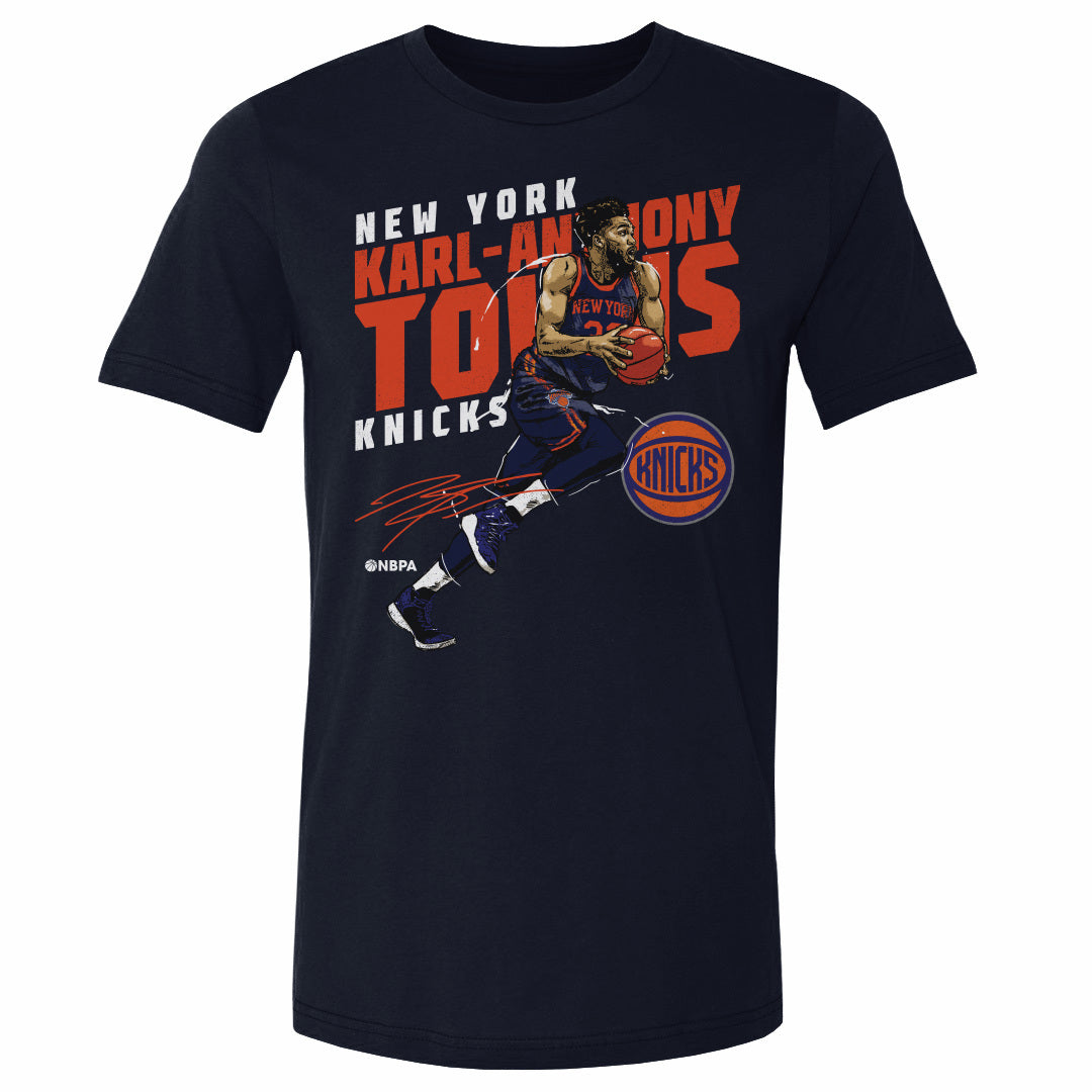 Karl-Anthony Towns New York Knicks Slant WHT